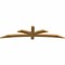 Ekena Millwork Davenport Rough Sawn Timber Gable Bracket, Western Red Cedar, 84"W x 21"H x 2"D x 4"F, 6/12 Pitch GBW084X21X0204DAV00RWR - alternate 3